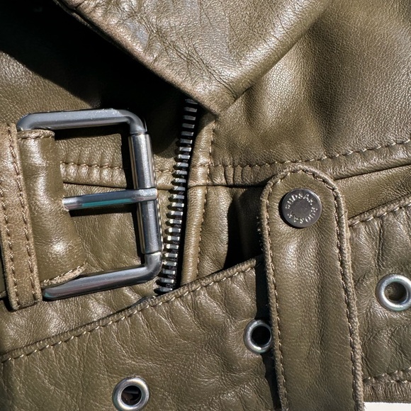 Rudsak lamb leather perfecto kaki, olive small - Picture 2 of 4